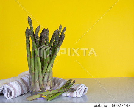 Fresh Asparagus Ready for Cooking. . 66027448