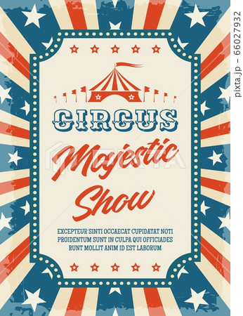 Circus retro poster 66027932