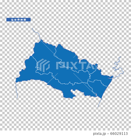 Sendai City Map Simple Blue City Sendai City Map Simple Blue City 66029113