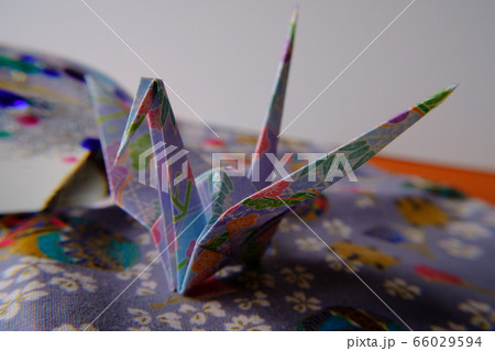 きれいな折り紙の写真素材