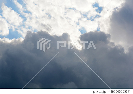 Background of dark clouds before a thunder-storm 66030207
