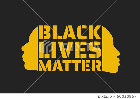 Black Lives Matter concept. Template for background, banner, poster with text inscription. Vector 66030967