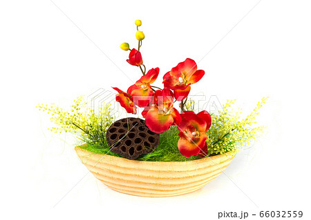 Composition with artificial flowers Composition with artificial flowers 66032559