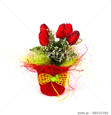 Composition with artificial flowers Composition with artificial flowers 66032560