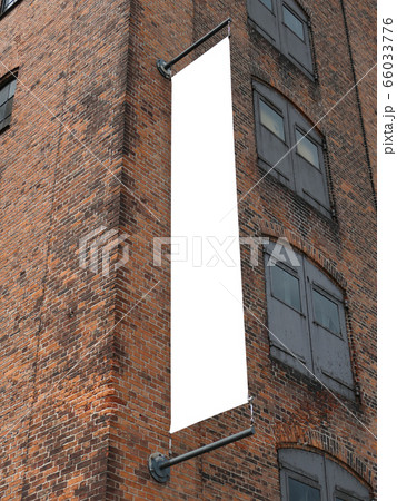 Blank banner canvas on the building Copenhagen Blank banner canvas on the building Copenhagen 66033776