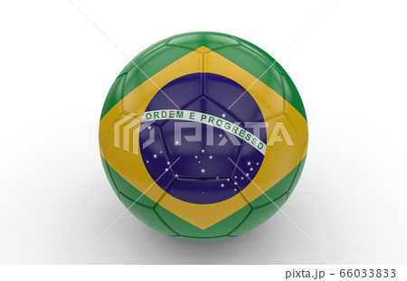 Soccer ball with brazilian flag Soccer ball with brazilian flag 66033833