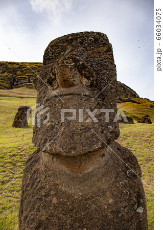 Stone statues Moai on Easter Island Rapa Nui Stone statues Moai on Easter Island Rapa Nui 66034075