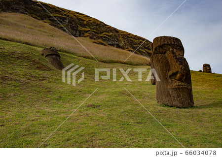 Stone statues Moai on Easter Island Rapa Nui 66034078