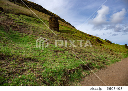 Stone statues Moai on Easter Island Rapa Nui Stone statues Moai on Easter Island Rapa Nui 66034084
