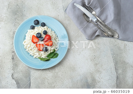 quark and berries - blueberries, strawberries and quark and berries - blueberries, strawberries and 66035019