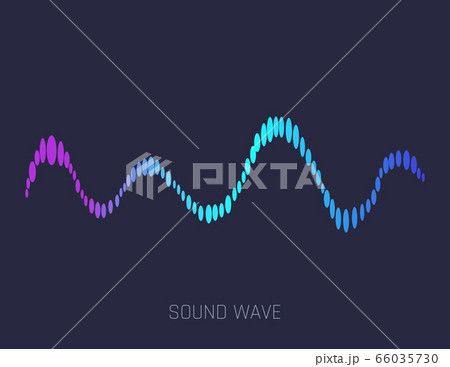 Vector music sound waves. Concept musical bar. Audio digital equalizer technology, console panel, musical pulse. Dynamic light flow, with neon light effect 66035730