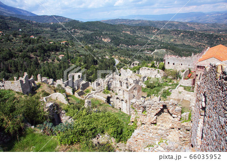 Ruins of ancient Mystra - the capital of the Ruins of ancient Mystra - the capital of the 66035952