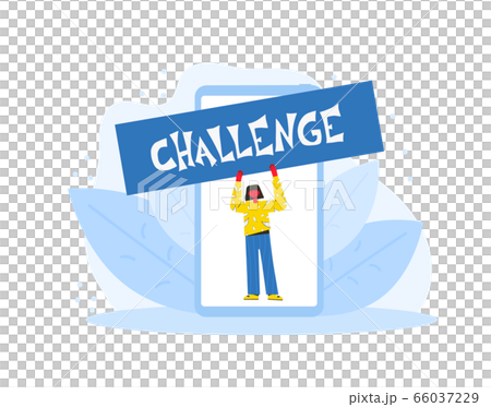 Dance challenge flat vector social media announce. Dance challenge flat vector social media announce. 66037229