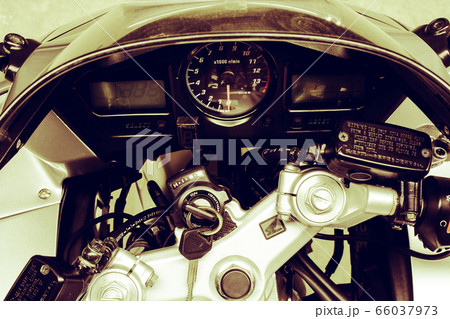 Motorcycle speedometer and tachometer close up Motorcycle speedometer and tachometer close up 66037973