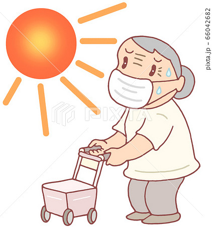 マスク着用・熱中症リスク マスク着用・熱中症リスク 66042682