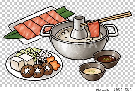 Shabu-shabu set (with sauce and ingredients) 66044094