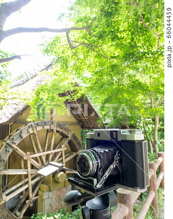 クラシックカメラのある風景　門前町 66044459