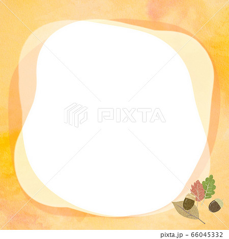 秋-フレーム-秋-どんぐり 66045332