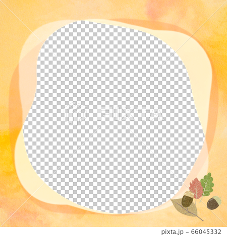 秋-フレーム-秋-どんぐり 66045332