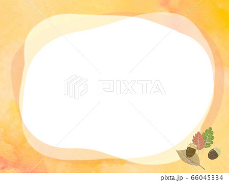 秋-フレーム-秋-どんぐり 66045334