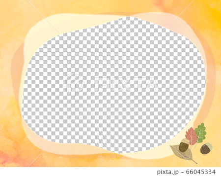 秋-フレーム-秋-どんぐり 66045334