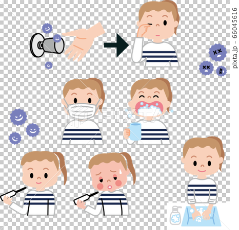 Infectious disease prevention set Handwash gargling thermometry mask Children 66045616