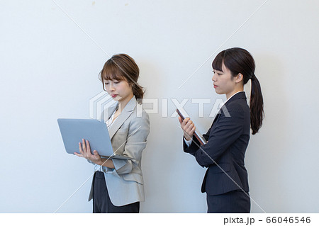 女性先輩社員と後輩 女性先輩社員と後輩 66046546