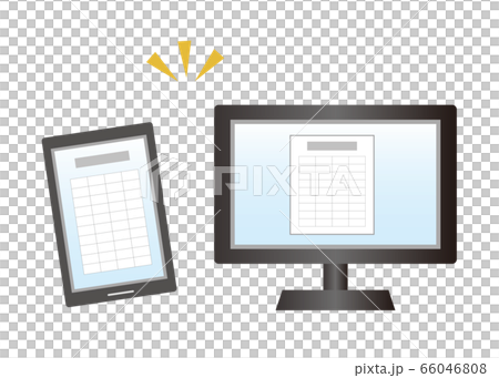 PC和智能手機上的管理映像，無紙化 66046808