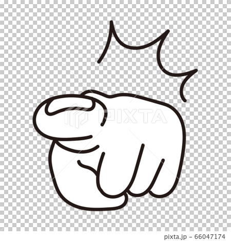 Hand Gesture 指差し 66047174