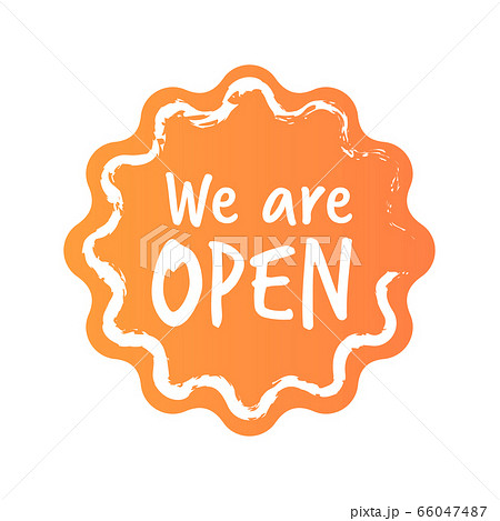 we are open sticker coronavirus quarantine is over advertising campaign concept we are open sticker coronavirus quarantine is over advertising campaign concept 66047487