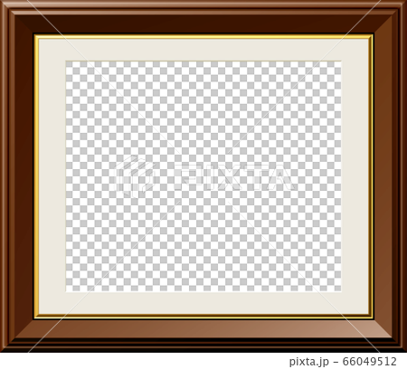 シンプルな額縁　ブラウン 66049512