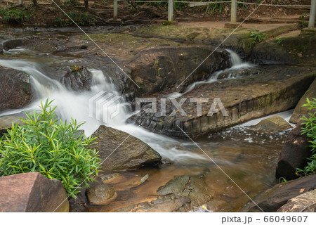 Kbal Spean the mystery waterfall on Kulen mountains range of the ancient Khmer empire  in Siem Reap province of Cambodia. 66049607