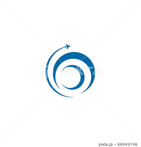 Travel company logo design vector tempate with 66049746