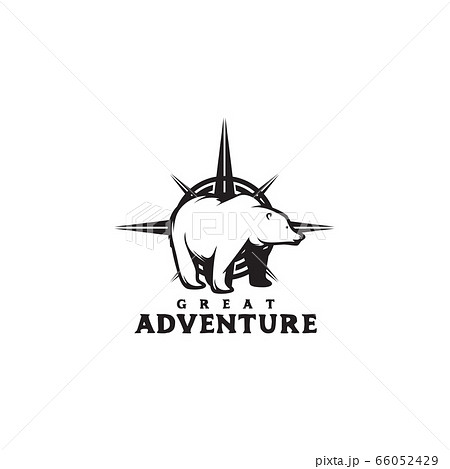 Bear logo design vector illustration template 66052429