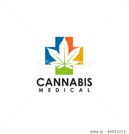 Hemp Marijuana Leaf Icon Vector Logo Template Illustration Design