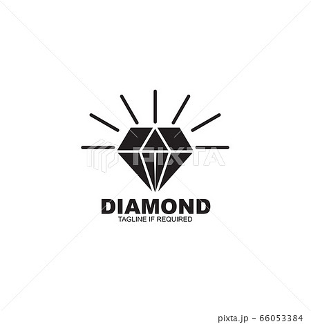 Simple Diamond Icon Logo Design Vectorのイラスト素材