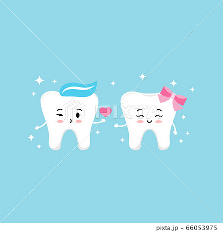 Cute tooth boy send kiss with heart for girl emoji. 66053975