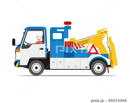レッカー車 ロードサービス 牽引のイラスト素材 レッカー車 ロードサービス 牽引のイラスト素材