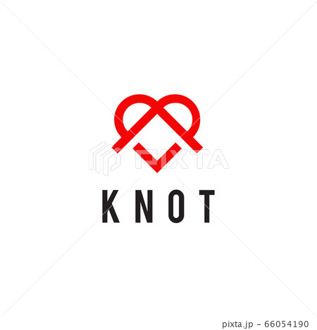 Knot love icon logo design vector template 66054190