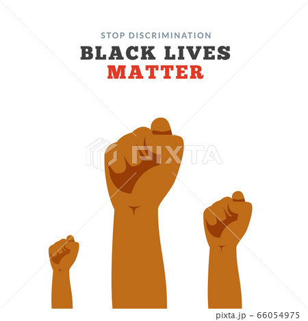 The fist of the Black hands. Isolated Vector 66054975