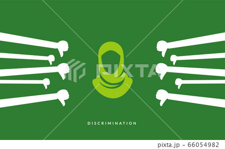 an abstract illustration of green hijab sign 66054982