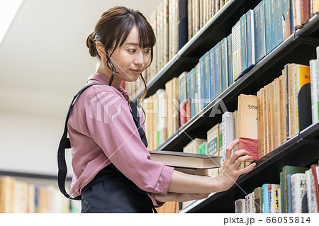 書店 店員 図書館 司書 スタッフ 書店 店員 図書館 司書 スタッフ 66055814