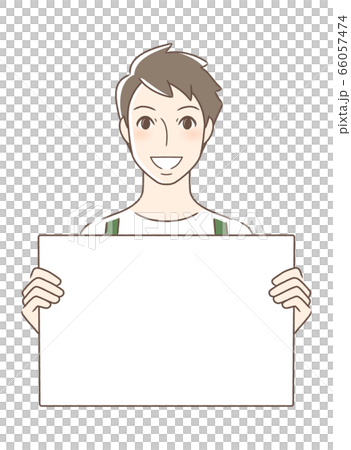 一個男人面帶微笑翻轉面對 一個男人面帶微笑翻轉面對 66057474