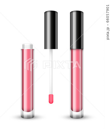 Vector realistic open and closed lip gloss 66057901