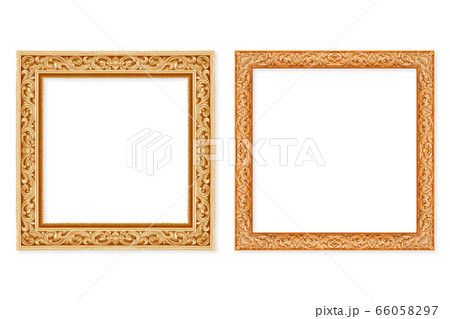 Wood frame isolated on white background Wood frame isolated on white background 66058297