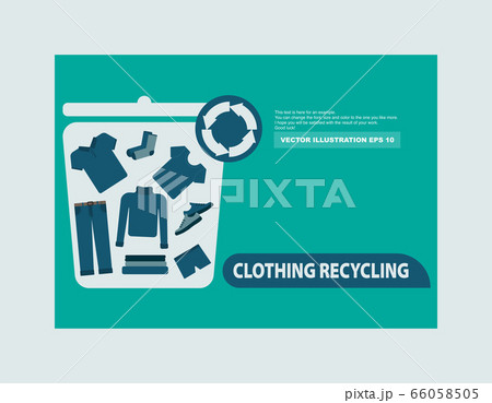 Recycling clothing. Recycling clothing. 66058505