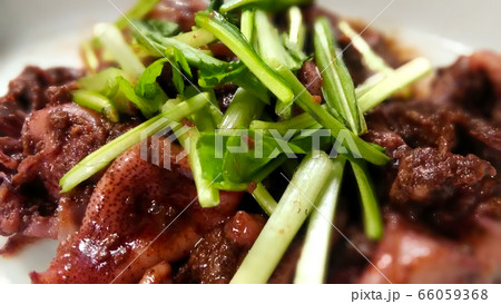 富山湾のホタルイカ（バター醤油炒め：完成） 66059368