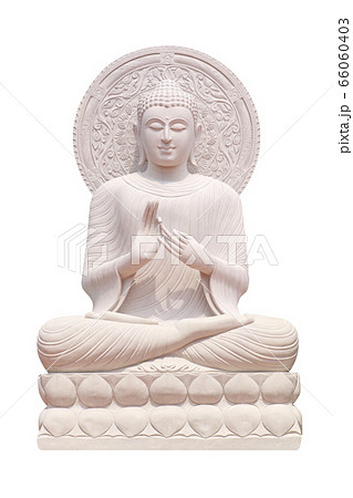 Buddha statue isolated on white 66060403