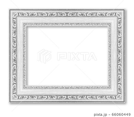 White picture frame isolated on white background 66060449