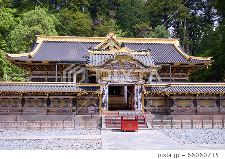 日光東照宮 唐門 透塀 御本社の写真素材